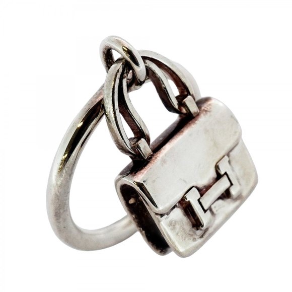 HERMES Silver Ring #50 - Picture 1 of 8
